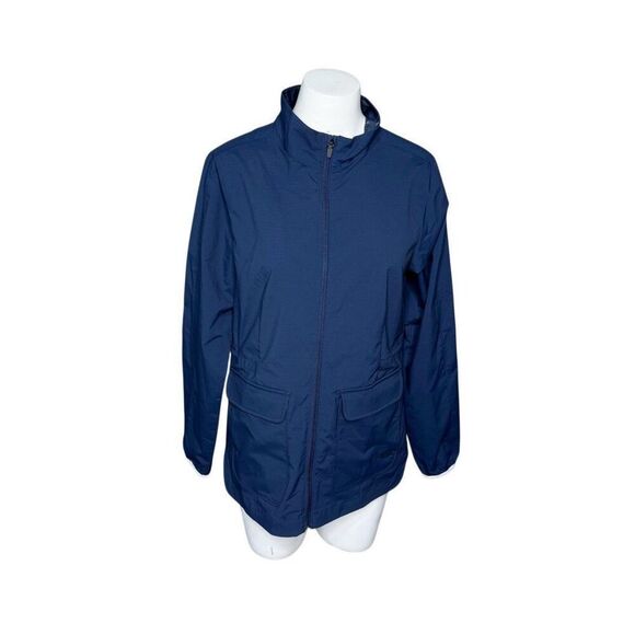 Under Armour storm 2 navy blue full zip loose windbreaker jacket size S - Picture 1 of 15
